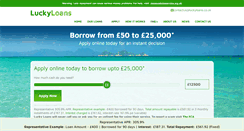 Desktop Screenshot of luckyloans.co.uk